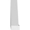 Ekena Millwork Peaked Cap Sunburst Architectural Grade PVC Pediment, 26"W x 7-1/2"H x 2"P (Pitch 6/12) PEDPS026X075PKC01 - alternate 5